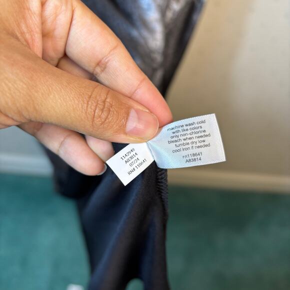 Lane Bryant Shirred Shoulder Maxi Dress Size 26 Satin Formal Evening Gala NWT - Picture 12 of 13